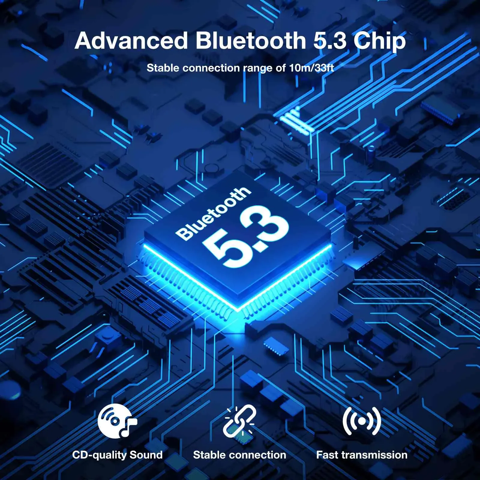 משדר/מקלט Bluetooth 5.2 BlitzWolf BM-LE505 למחשב, טלוויזיה ורמקולים חוטיים