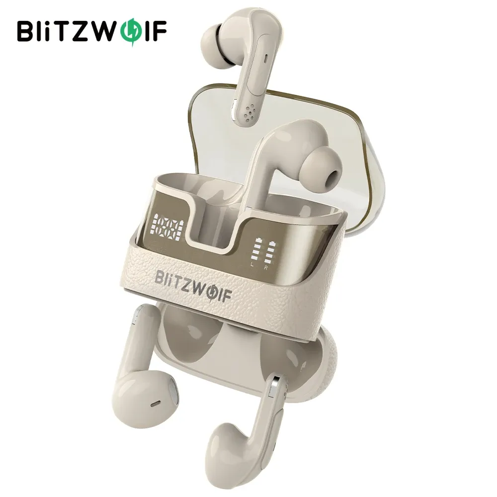 אוזניות TWS כפולות BlitzWolf BW-FYE17 עם תצוגת סוללה כפולה