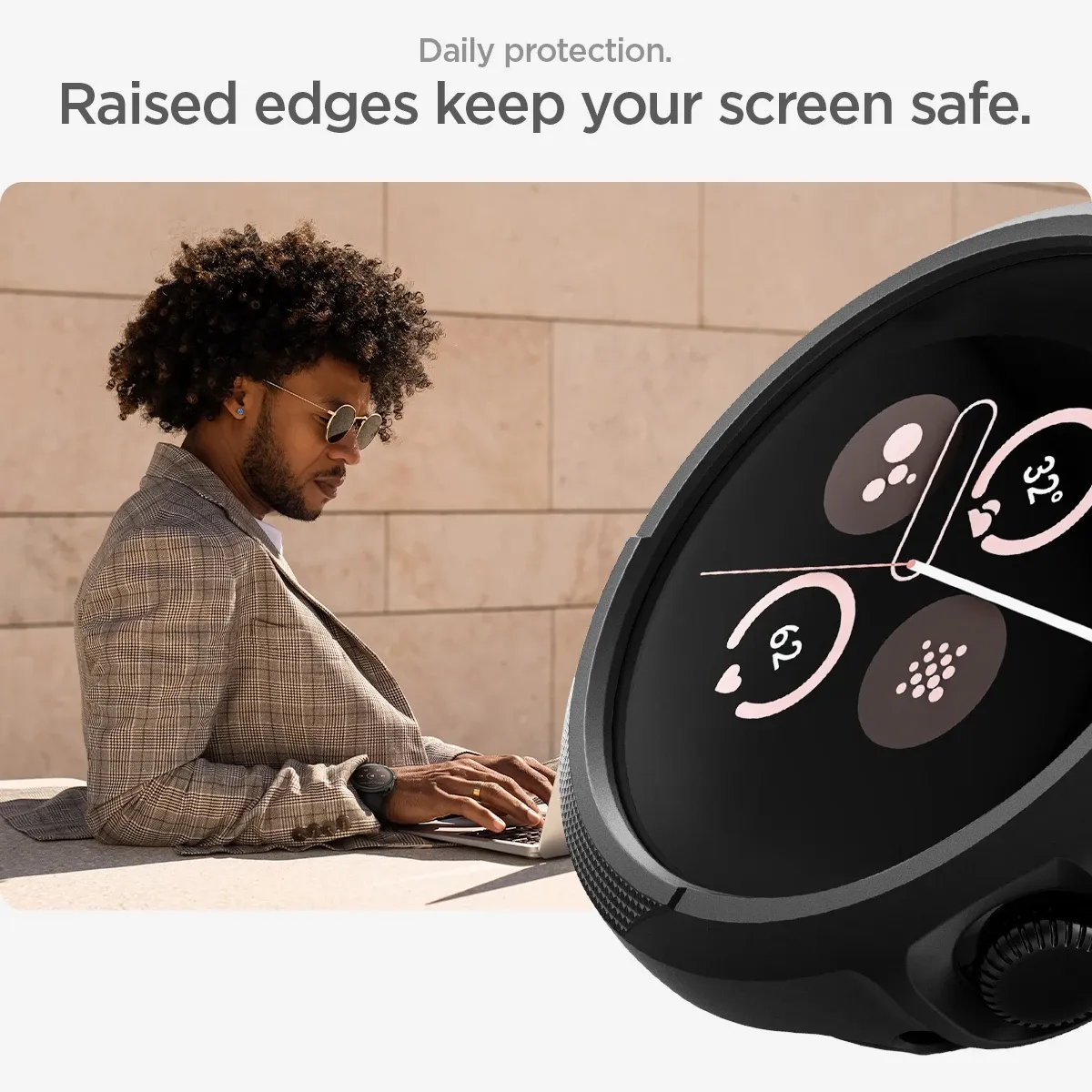 כיסוי מגן Spigen Liquid Air ל‑Google Pixel Watch 3 ‏45 מ״מ