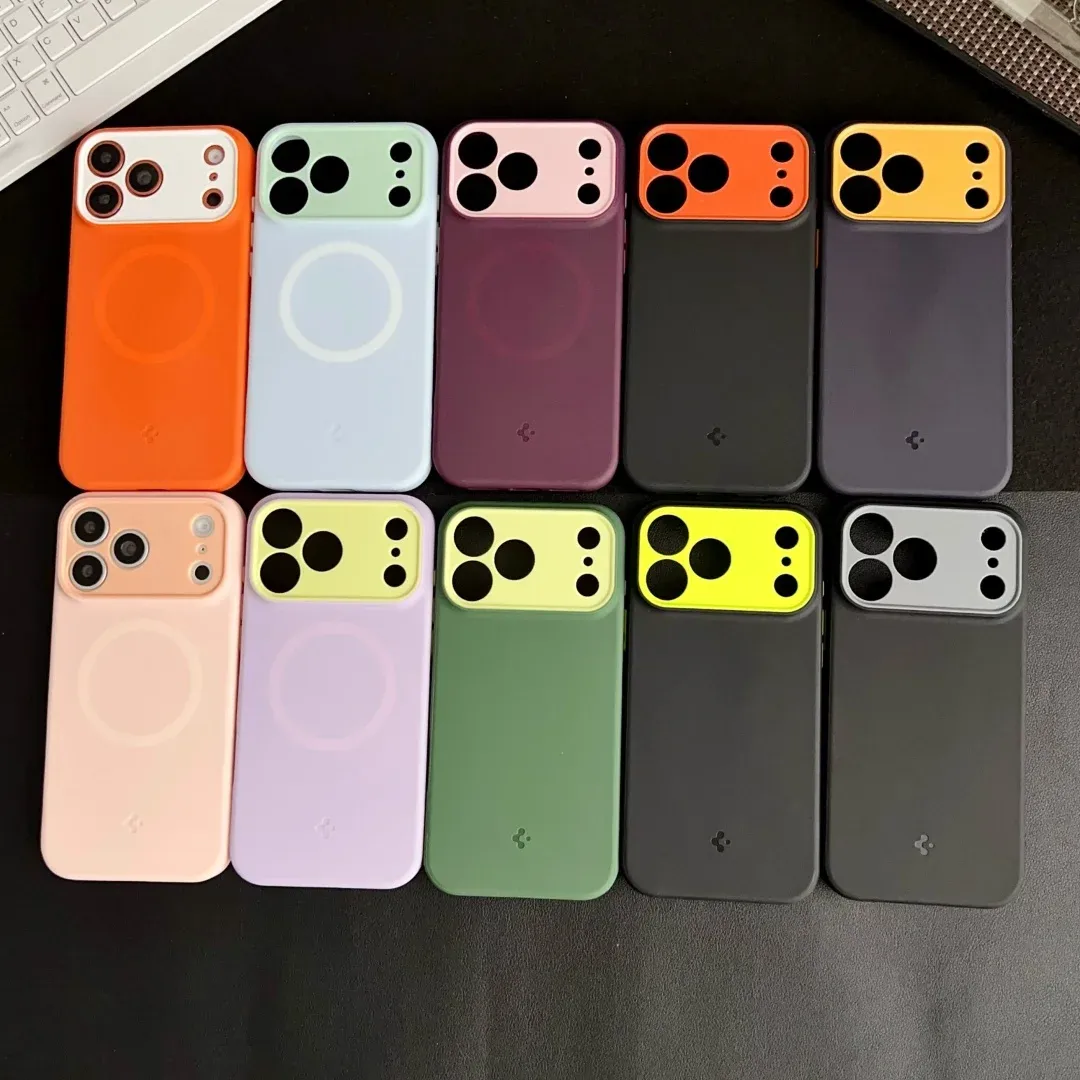 כיסוי סיליקון מגנטי מט Spigen ל‑iPhone 17 Air/17 Pro/17 Pro Max