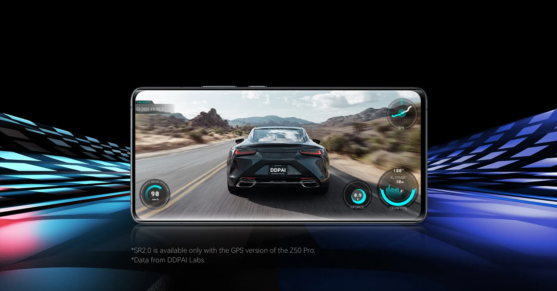 DDPAI Z50 Pro מצלמת דרך 4K עם GPS ו‑Wi‑Fi