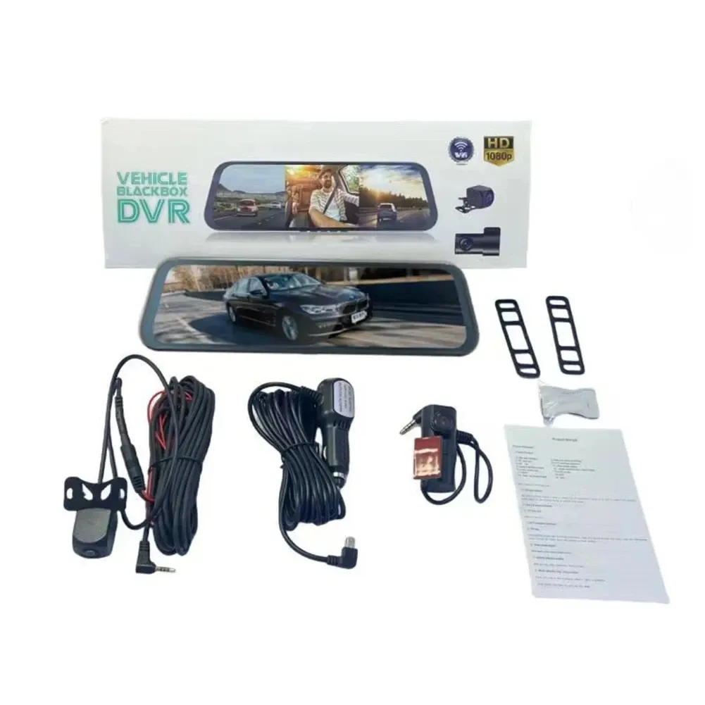 מראת רכב חכמה עם מצלמת דרך תלת־ערוצית 1080p