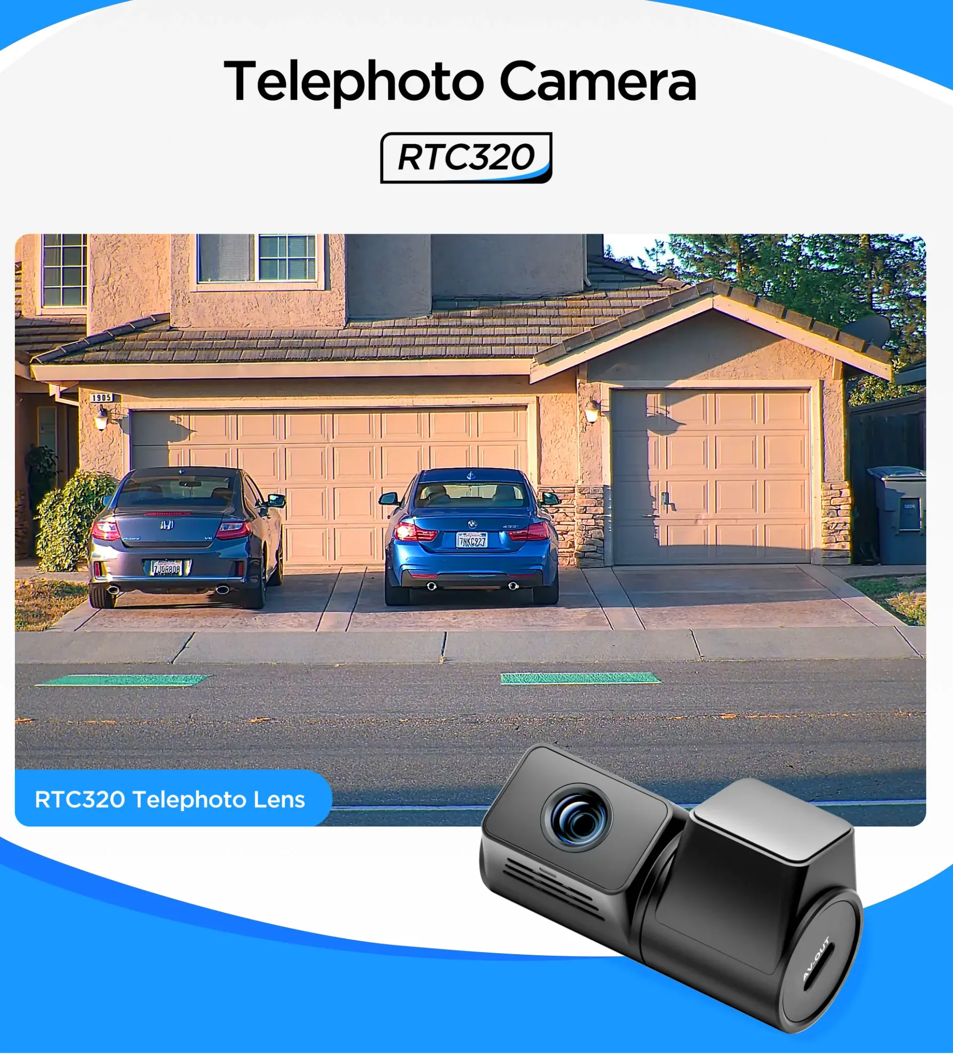VIOFO RTC320 מצלמת טלסקופ לרכב A229 Plus/Pro