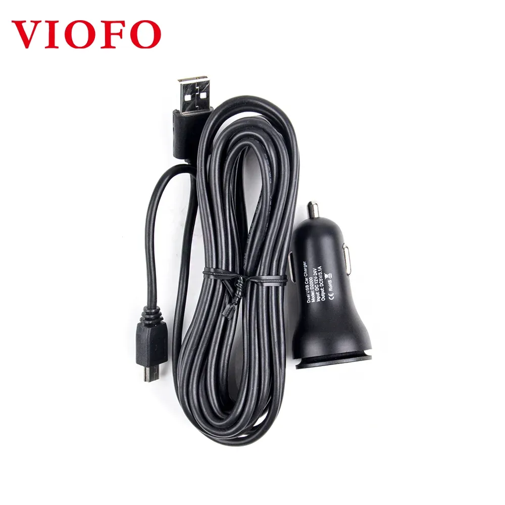 מטען רכב כפול VIOFO D2000 למצלמות A119V3 ו‑A129 Duo