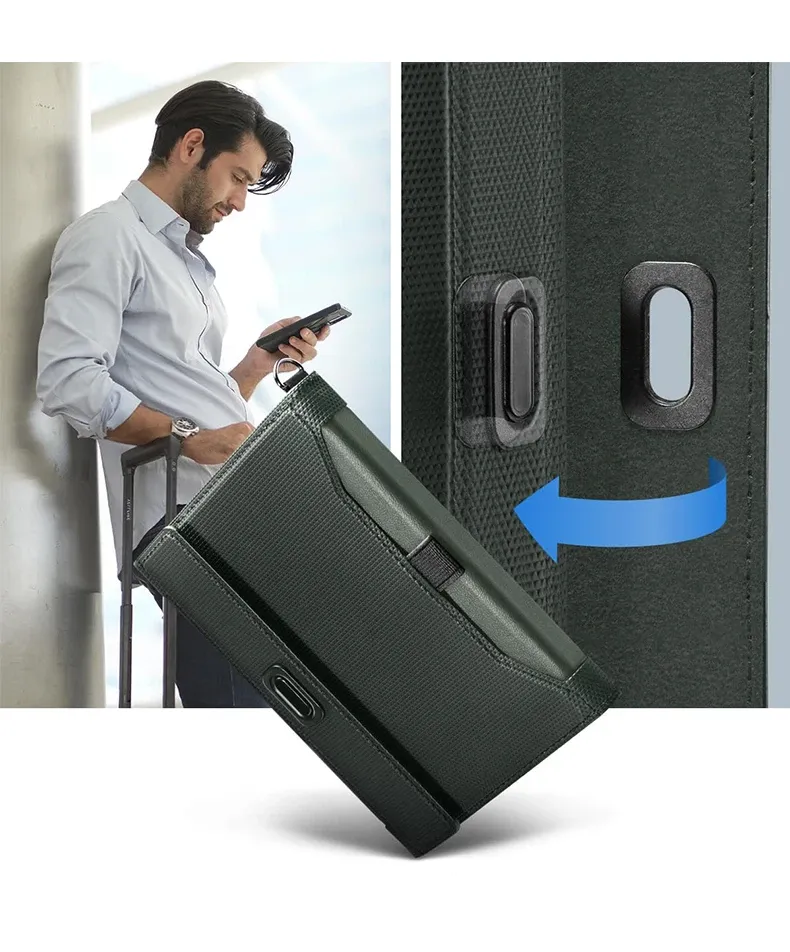 נרתיק דרכון RFID רב־תכליתי לנסיעות בינלאומיות של Spigen