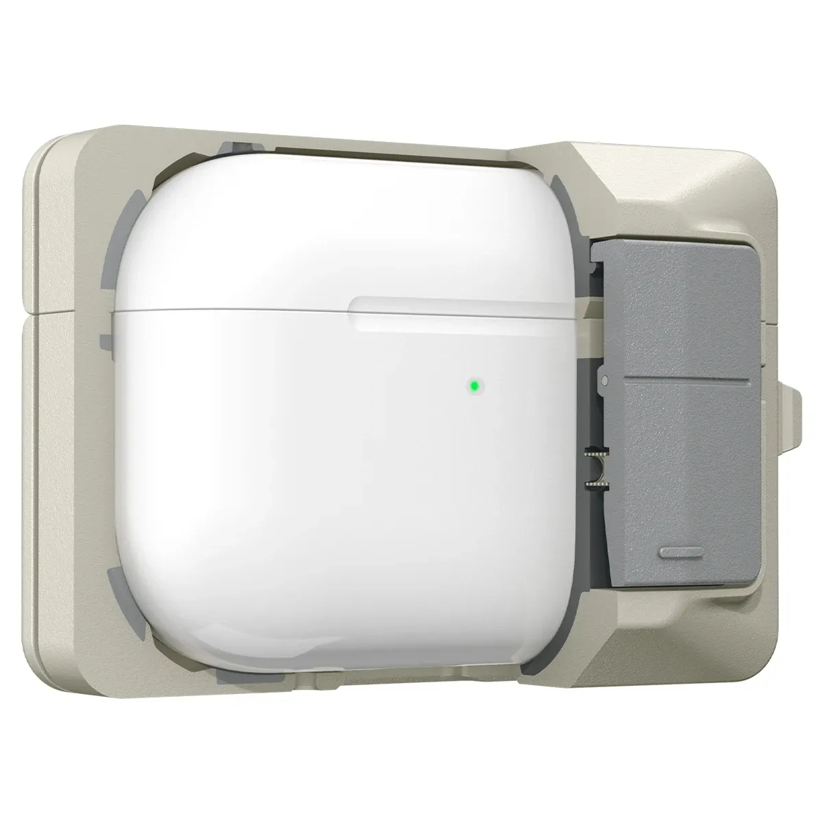 כיסוי מגן רטרו Spigen ל‑AirPods Pro 3 עם נעילה וטעינה אלחוטית