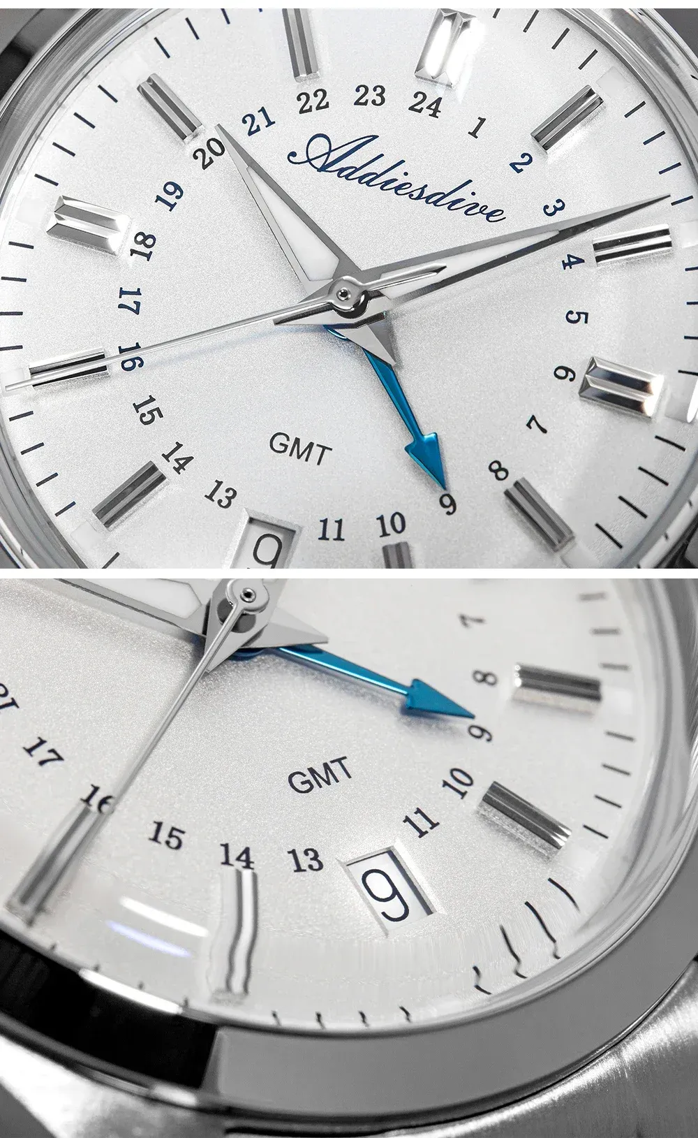 שעון ADDIESDIVE GMT 36 מ״מ עם תאורה BGW9 ועמידות 10 בר
