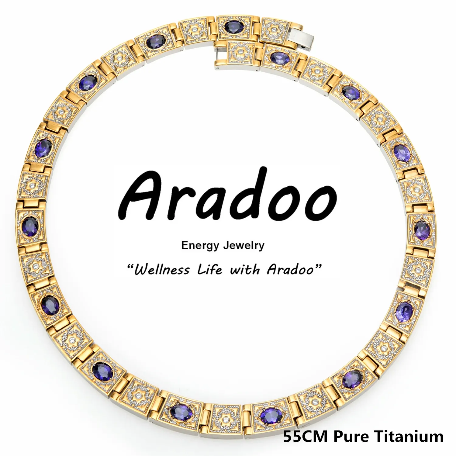 שרשרת טורמלין וטיטניום אנרגטית מבית ARADOO