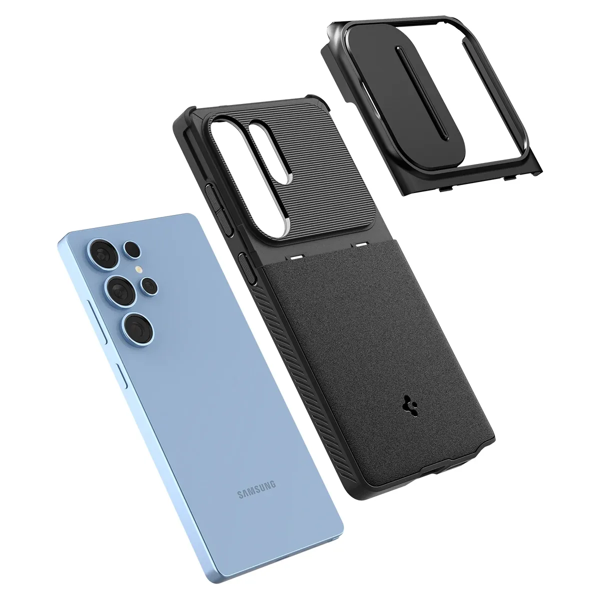 כיסוי Spigen Optik Armor ל‑Samsung Galaxy S26 Ultra / S25 Ultra עם הגנת מצלמה