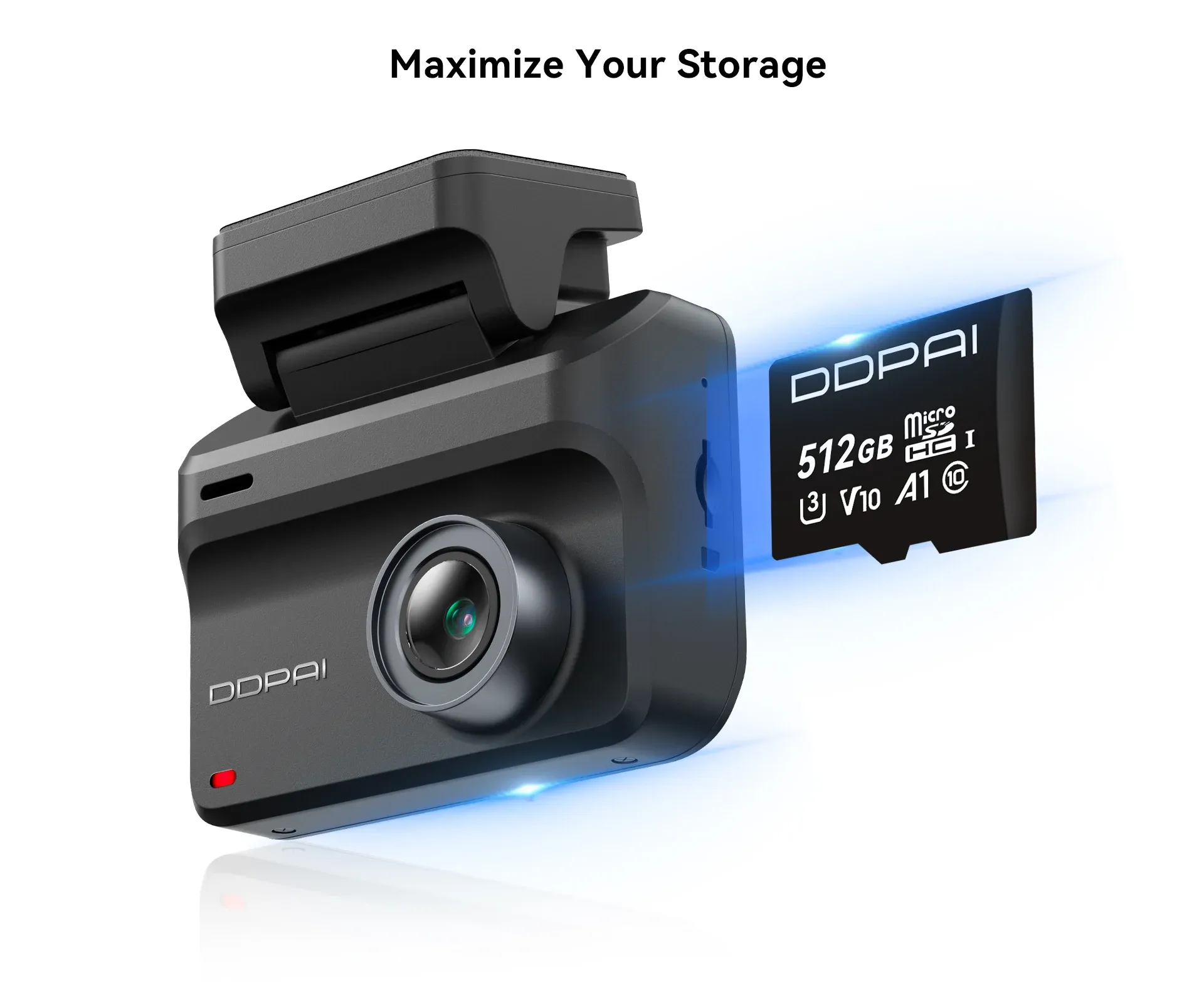 מצלמת דרך DDPAI Z50 Pro 4K דו־ערוצית עם GPS ו‑Wi‑Fi