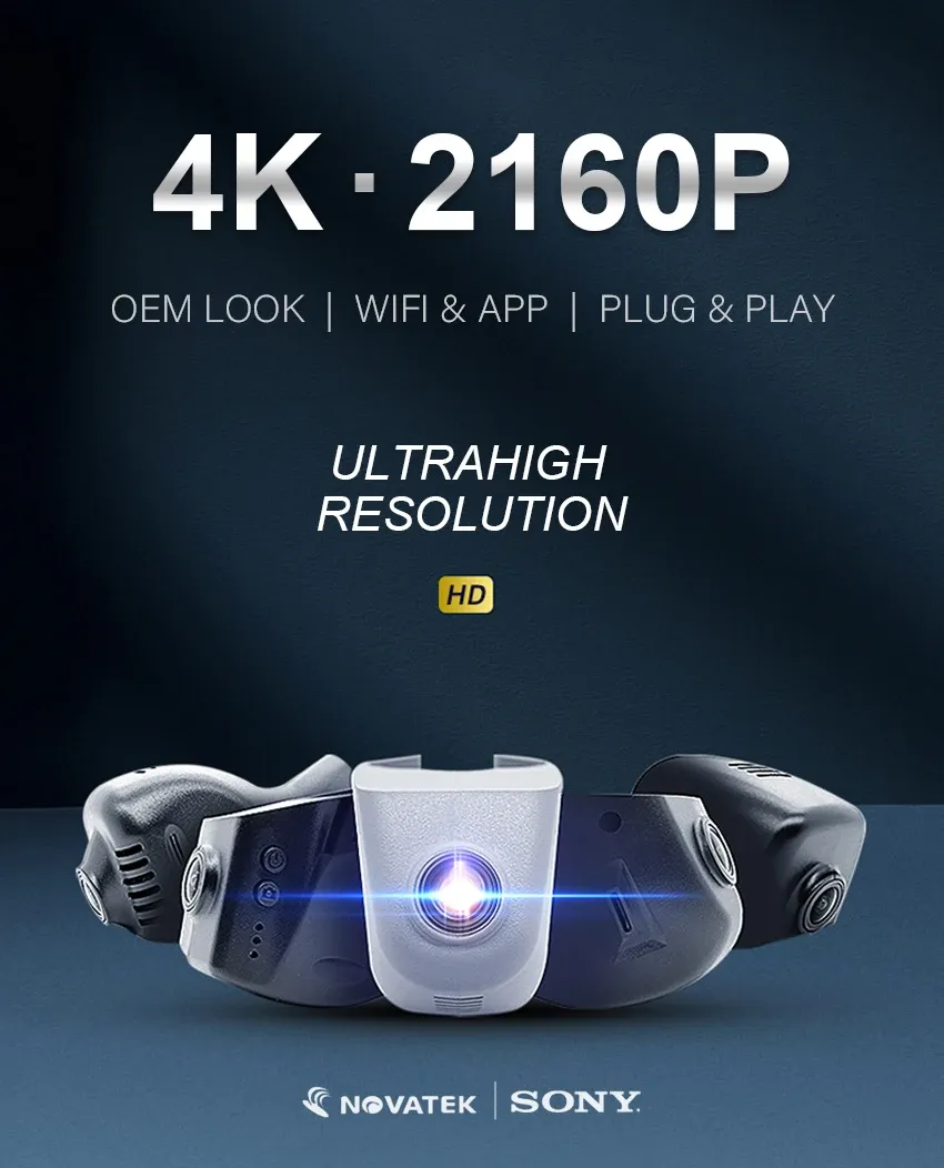 מצלמת דרך 4K נסתרת לרכב Great Wall Pao עם Wi‑Fi וצילום לילה