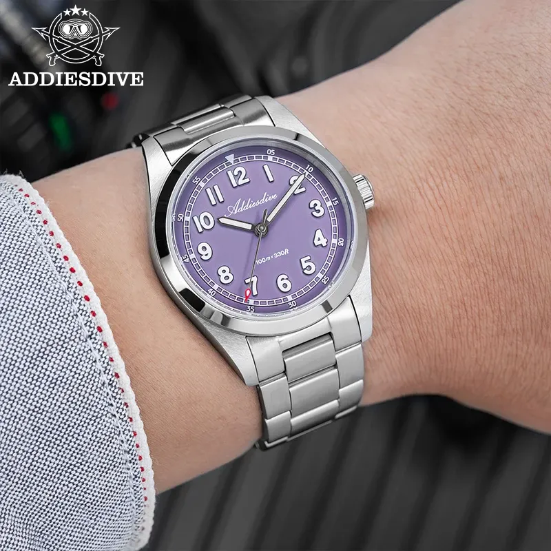 שעון נשים קוורץ ADDIESDIVE 36 מ״מ עם ספיר ותאורת BGW9
