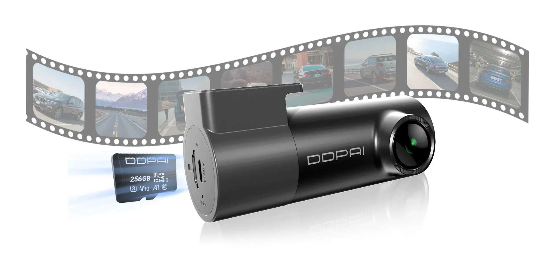 מצלמת דרך DDPAI MINI Pro 4K עם Wi‑Fi 6 ומצב חניה