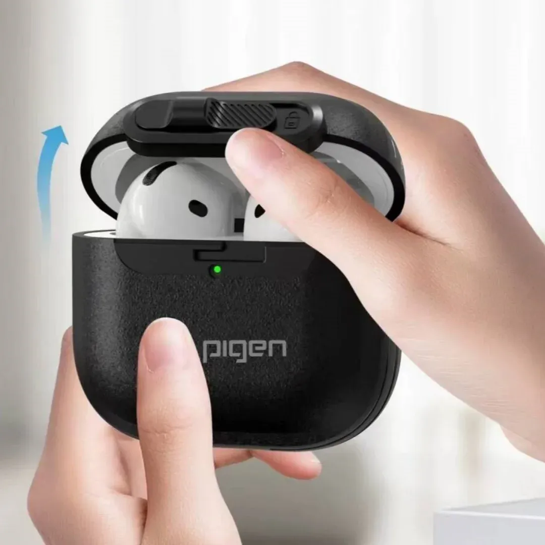 כיסוי מגן קשיח Spigen לאוזניות AirPods ו‑Galaxy Buds