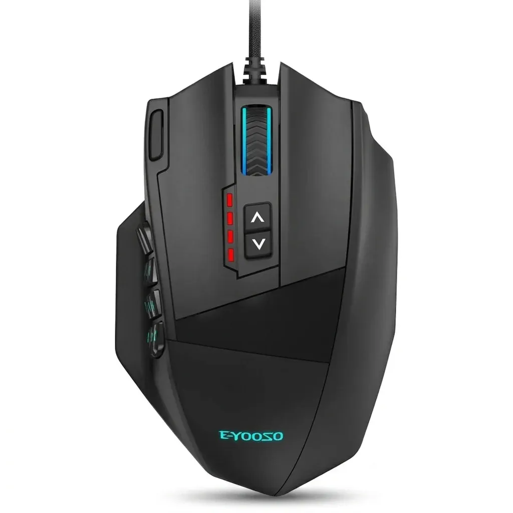 עכבר גיימינג חוטי E-YOOSO שחור עם RGB