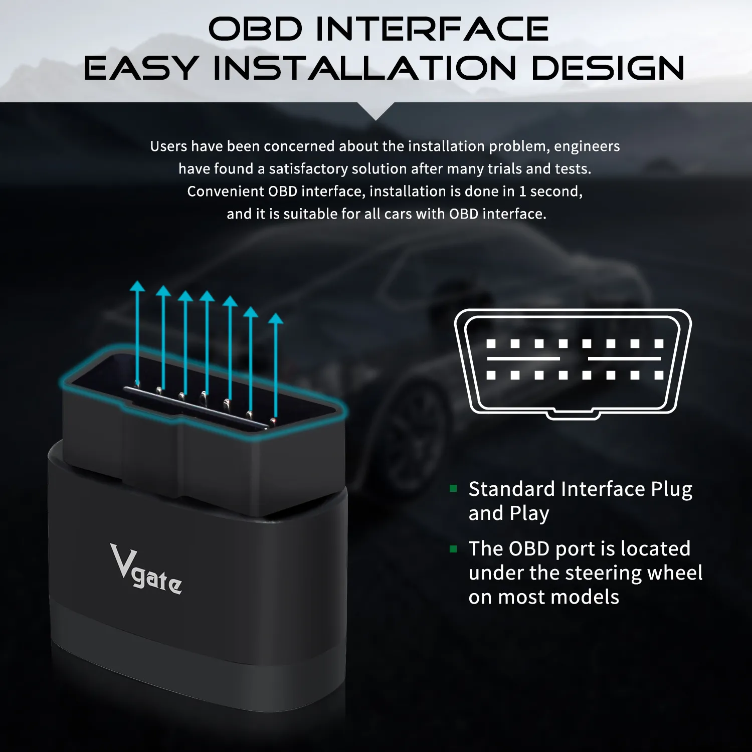 סורק אבחון OBD2 Bluetooth 5.3 Vgate iCar Pro 2S