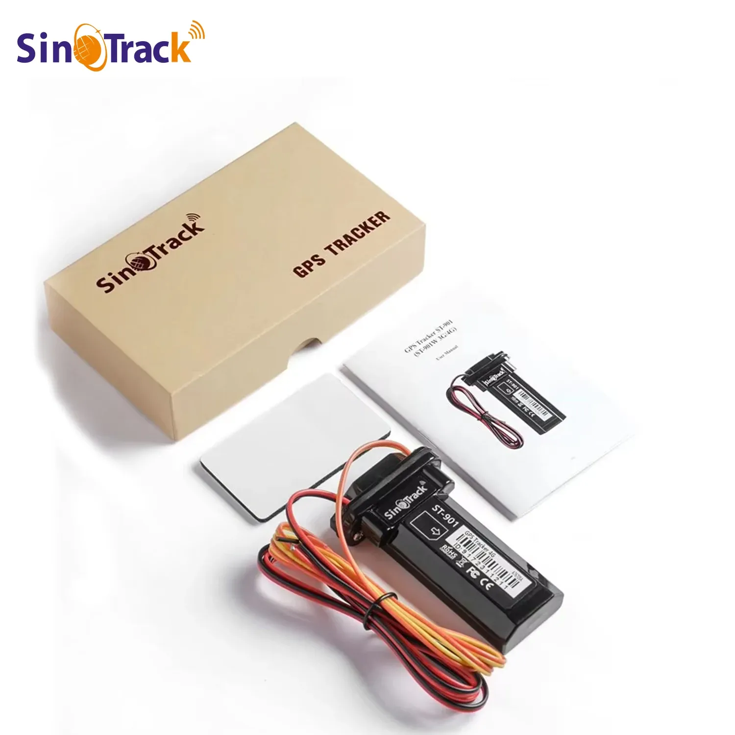 עוקב GPS עמיד למים לרכב ולדו־גלגלי SinoTrack ST-901