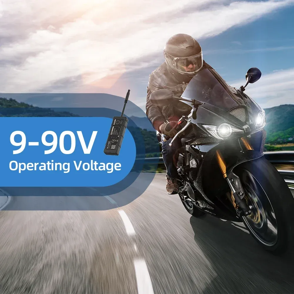 עוקב GPS קומפקטי לרכב ולאופנוע JIMIMAX VL110C עם ניתוק מרחוק