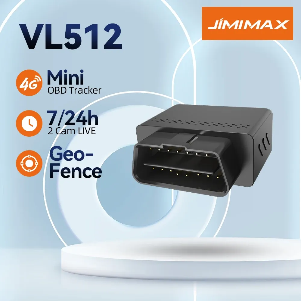 עוקב OBD 4G קומפקטי JIMIMAX VL512 לרכב