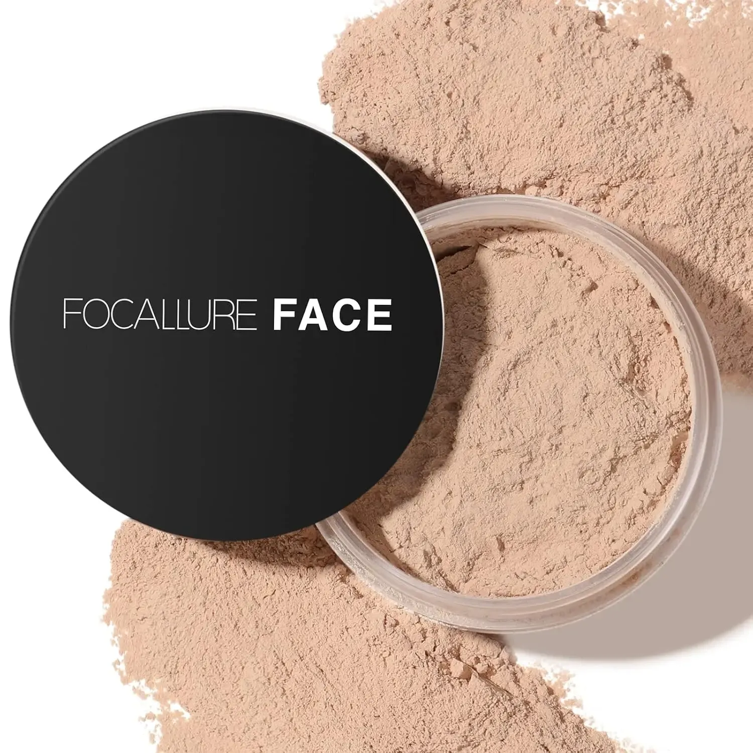 פודרה קומפקטית מאט FOCALLURE לשליטה בברק וקיבוע איפור