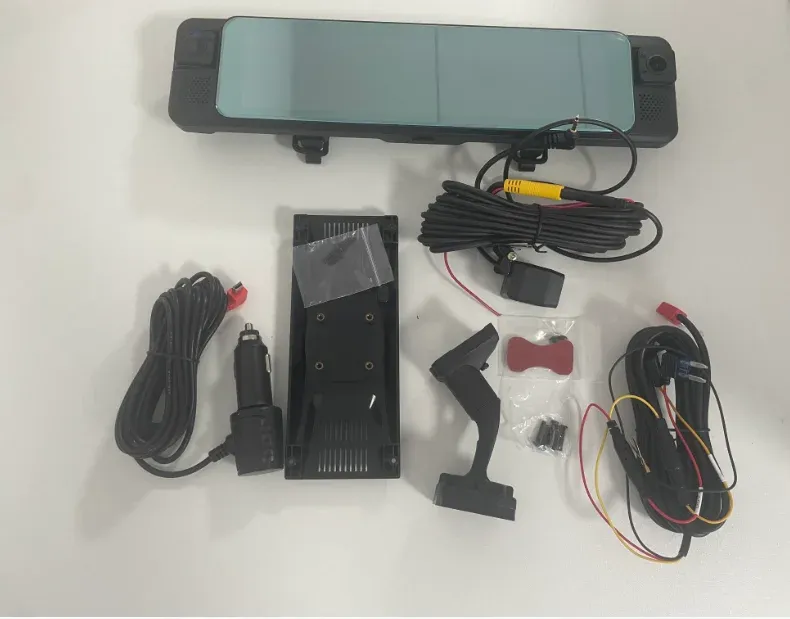 מראת דרך 4 מצלמות 4K עם Wi‑Fi, GPS ו‑BSD