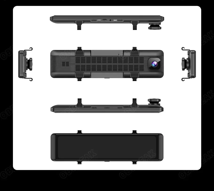 מראת דרך 4 ערוצים 4K עם מסך מגע ו‑BSD