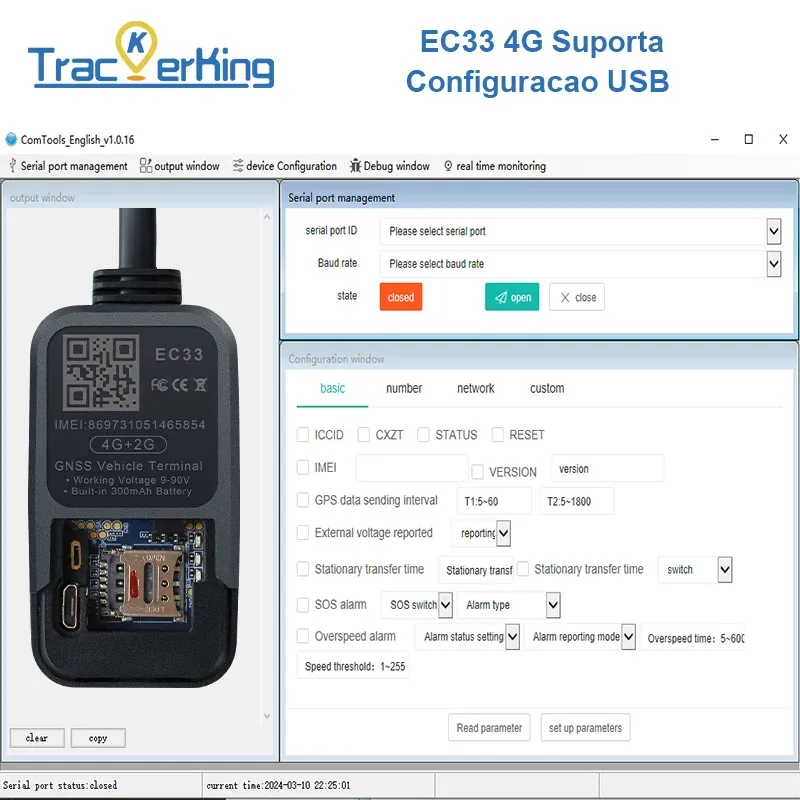 עוקב GPS 4G קומפקטי לרכב ולכלי רכב קלים