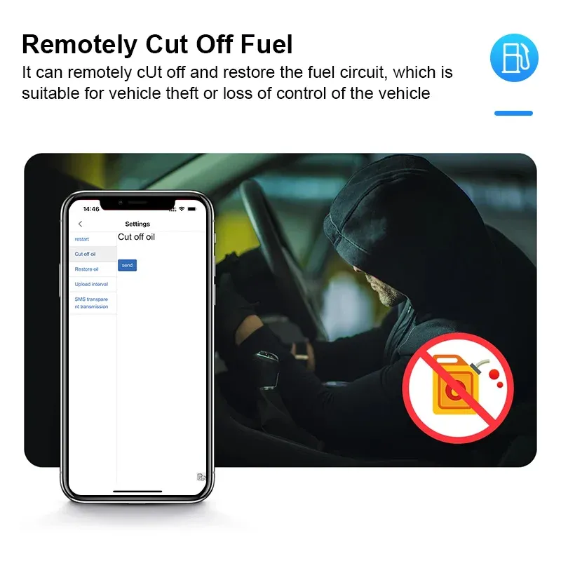 עוקב GPS 4G קומפקטי לרכב ולכלי רכב קלים