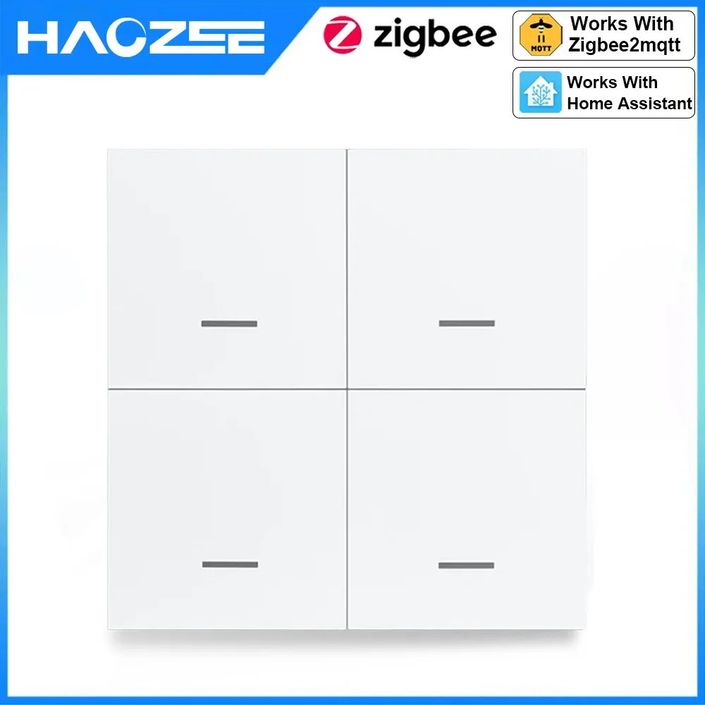 בקר סצנות Zigbee עם 4 כפתורים ו‑12 פעולות